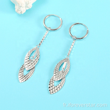 Girls Boucles d&#39;oreilles 925 Boucles d&#39;oreilles élégantes Silver Femmes